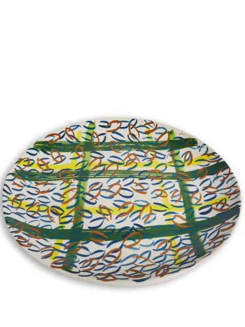 Serax Japanese Kimonos stoneware plate