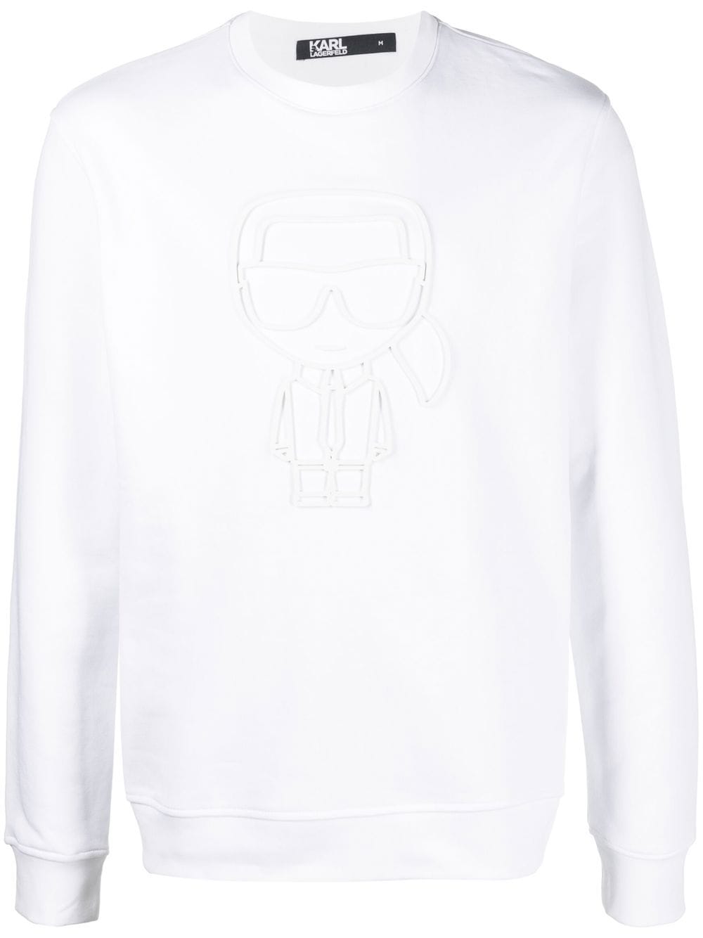 

Karl Lagerfeld sudadera con motivo Ikonik - Blanco