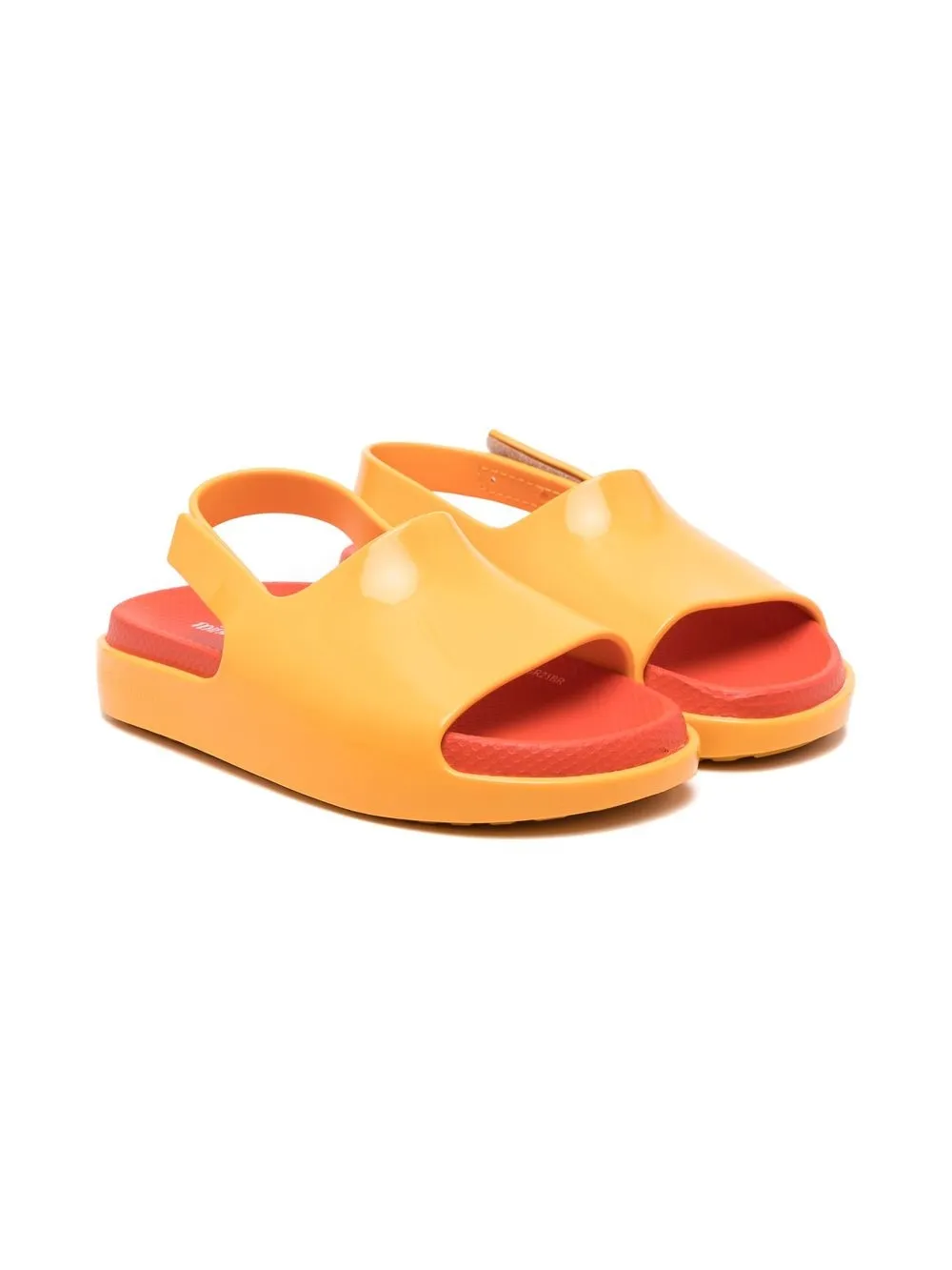 

Mini Melissa sandalias con logo estampado - Amarillo