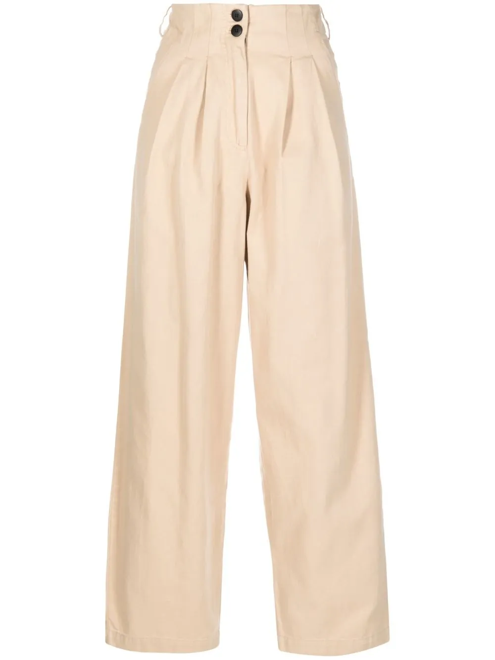 

By Malene Birger pantalones con tiro alto - Neutro