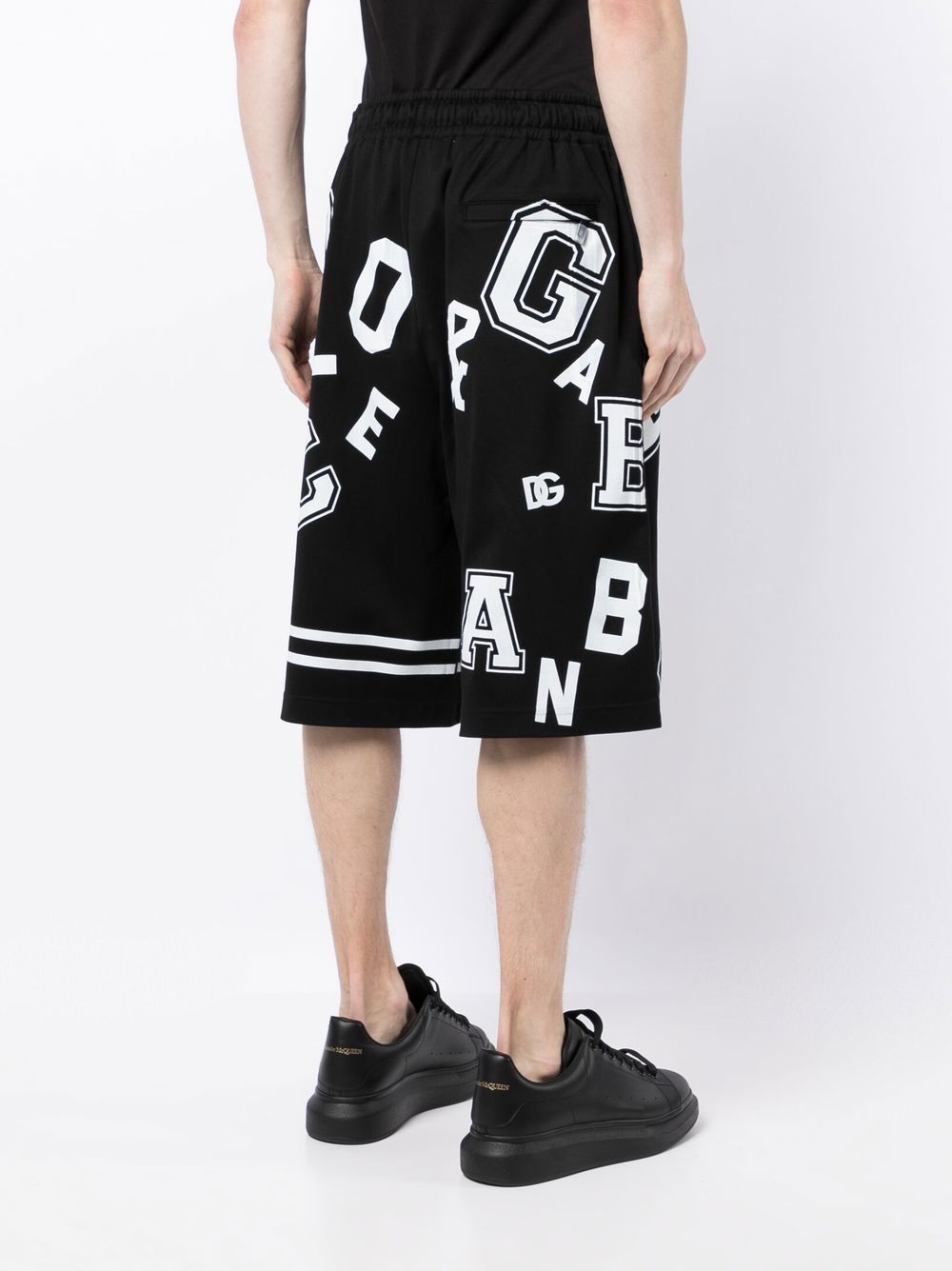 Shop Dolce & Gabbana Logo-lettered Track Pants In Black