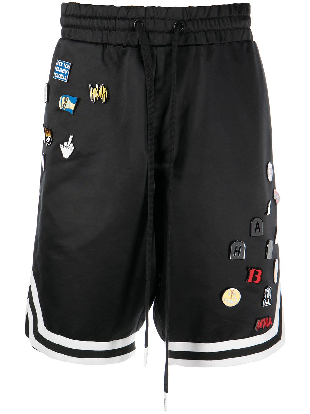 

Haculla mixed-pins basketball track shorts - Black