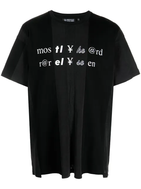 Mostly Heard Rarely Seen t-shirt en coton à imprimé texte