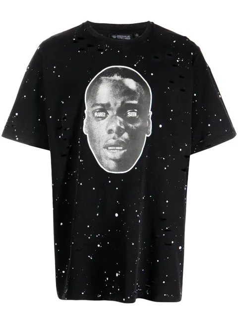 Mostly Heard Rarely Seen playera Get Out con motivo de salpicadura de pintura