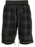 Mostly Heard Rarely Seen plaid drawstring basketball shorts - Black