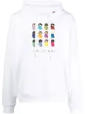 Mostly Heard Rarely Seen 8-Bit graphic-print cotton hoodie - White