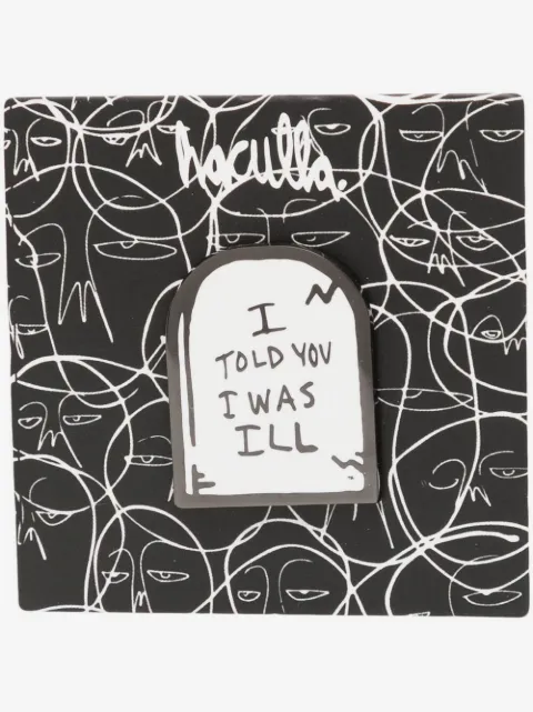 Haculla Illest graphic-print pin