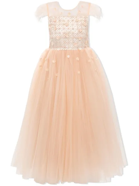 Tulleen vestido de tul Ayala con bordado floral