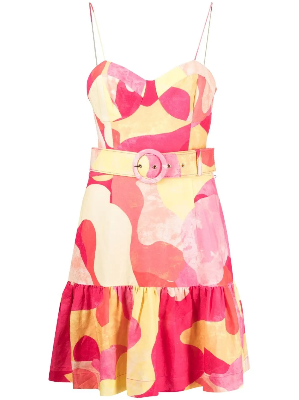 

Rebecca Vallance Toretta abstract-print mini dress - Multicolour