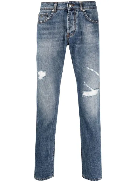 John Richmond Distressed slim-cut Jeans 