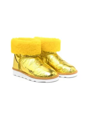 yellow uggs with bows