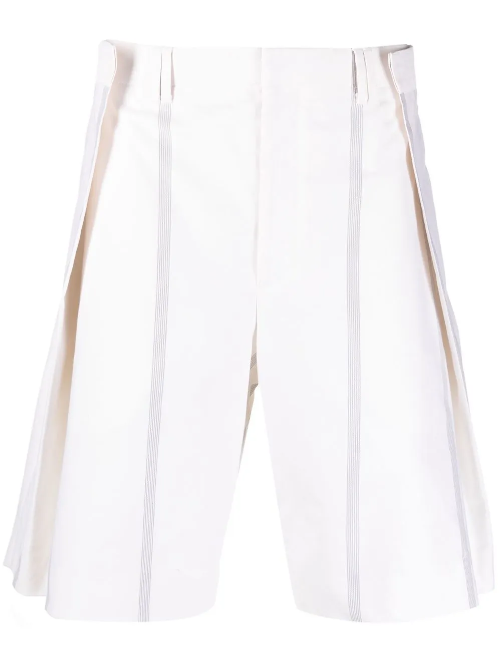 

Salvatore Ferragamo pleated knee-length shorts - Neutrals