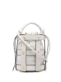 Ferragamo stud-embellished bucket bag - White