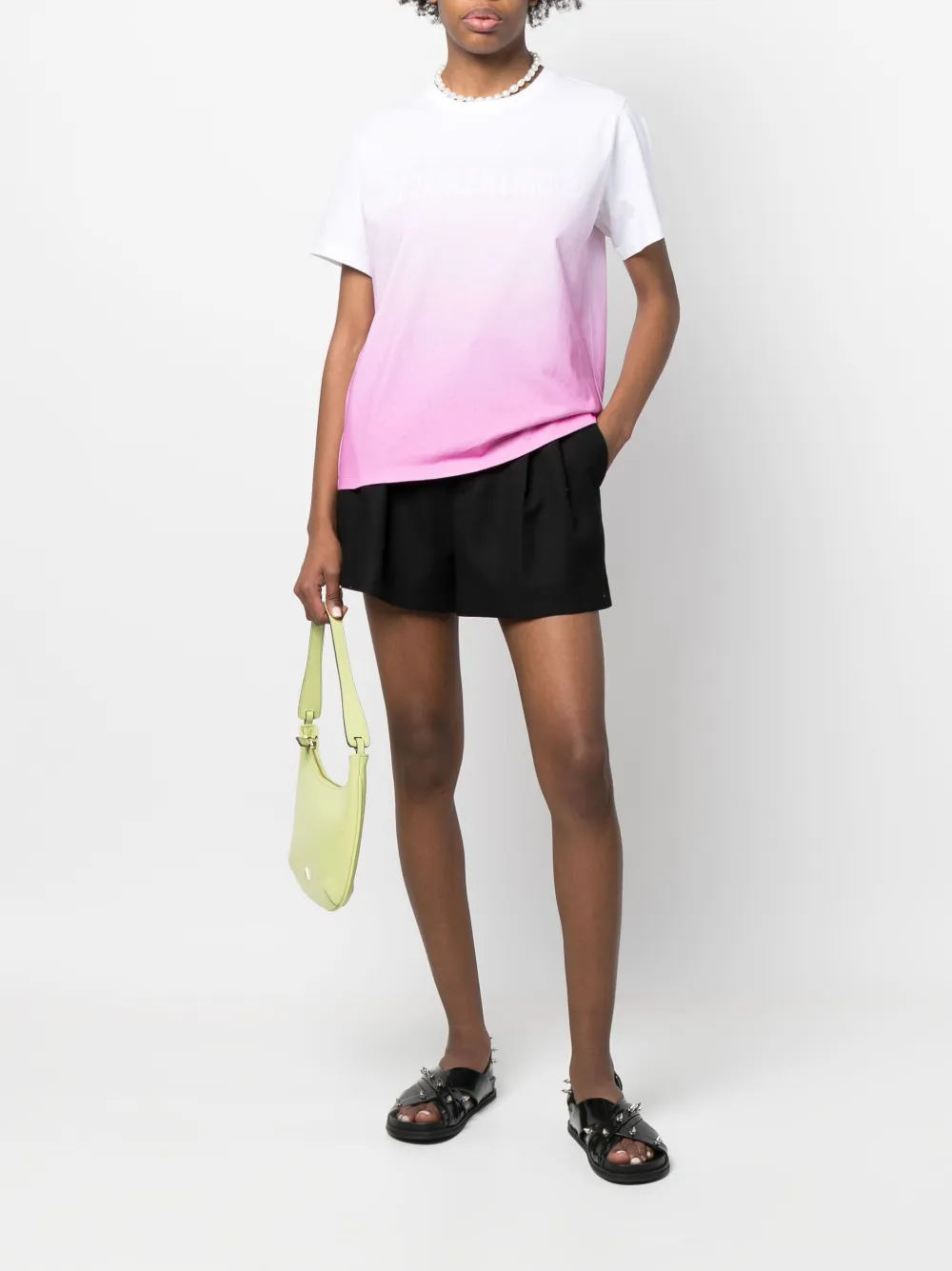  Red Valentino Hoch Sitzende Shorts   Schwarz 