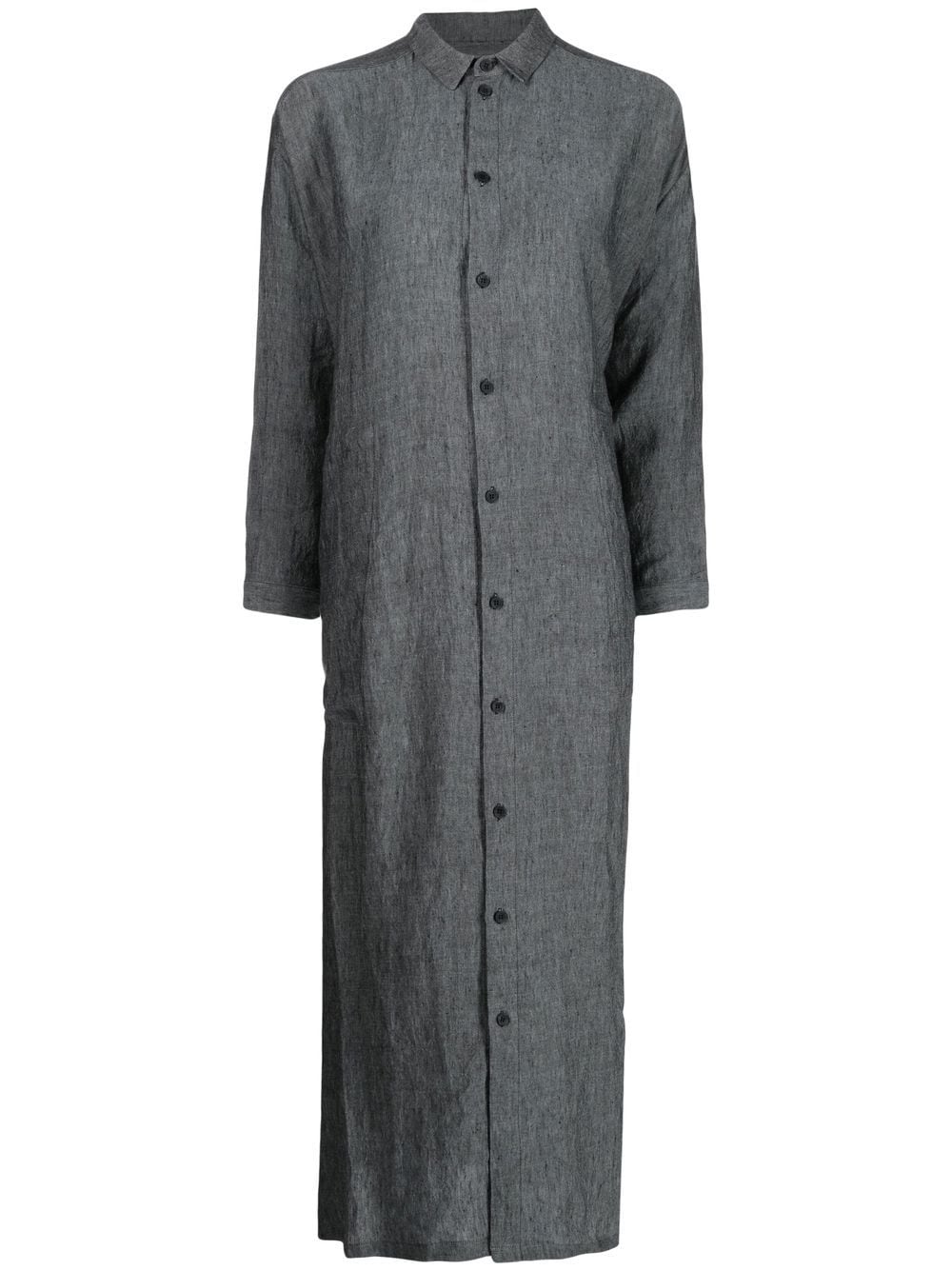 Toogood Draughtsman Linen-cambric Shirt Dress In Grey