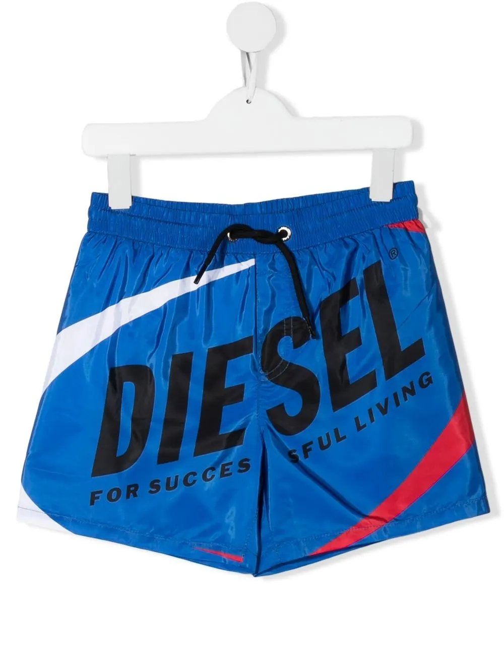 

Diesel Kids shorts de playa con logo estampado - Azul