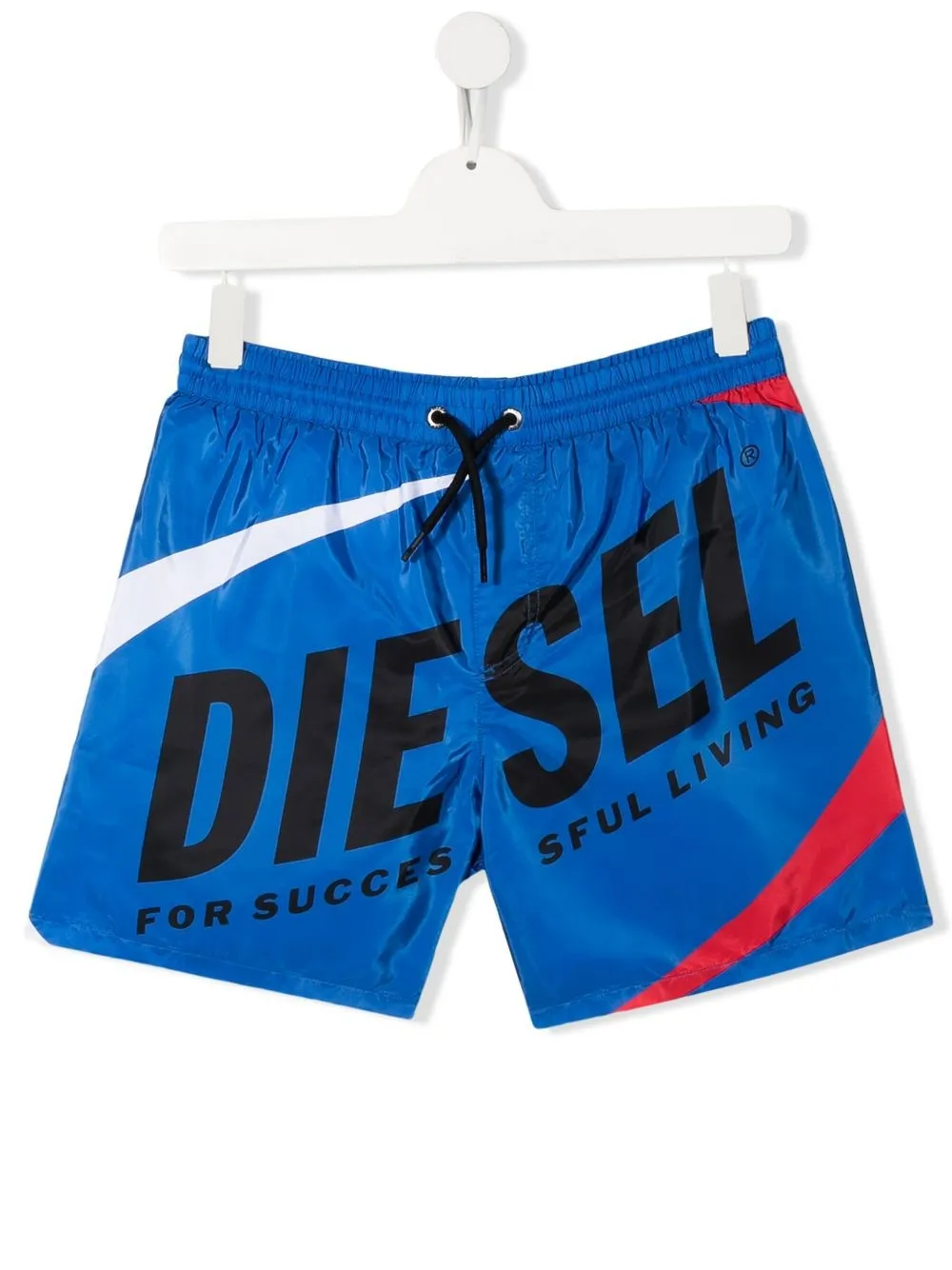 

Diesel Kids shorts de playa con logo estampado - Azul