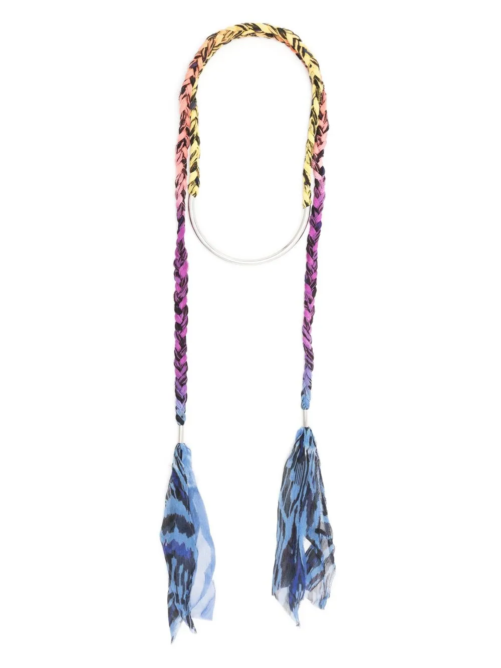 Isabel Marant Papina Braided Necklace In Argento