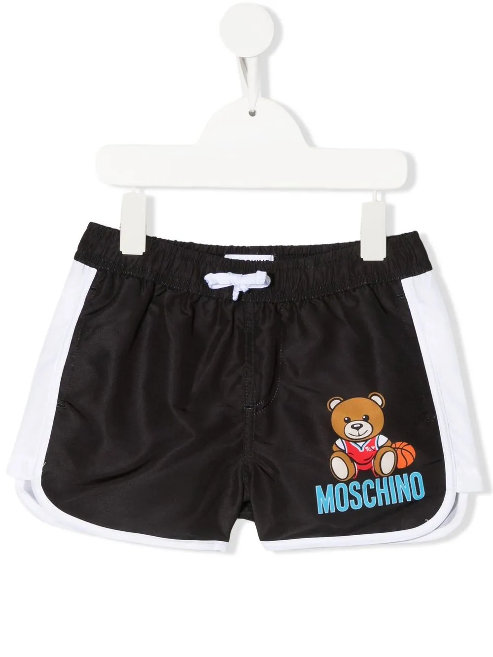 

Moschino Kids shorts de playa con motivo Teddy Bear - Negro