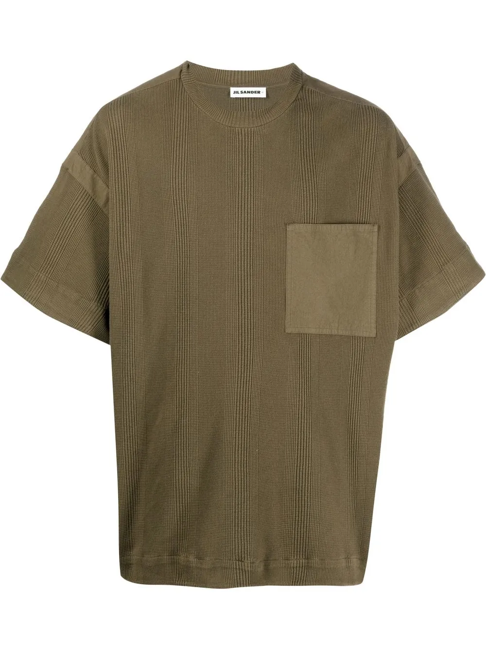 

Jil Sander playera con bolsillo de parche - Verde