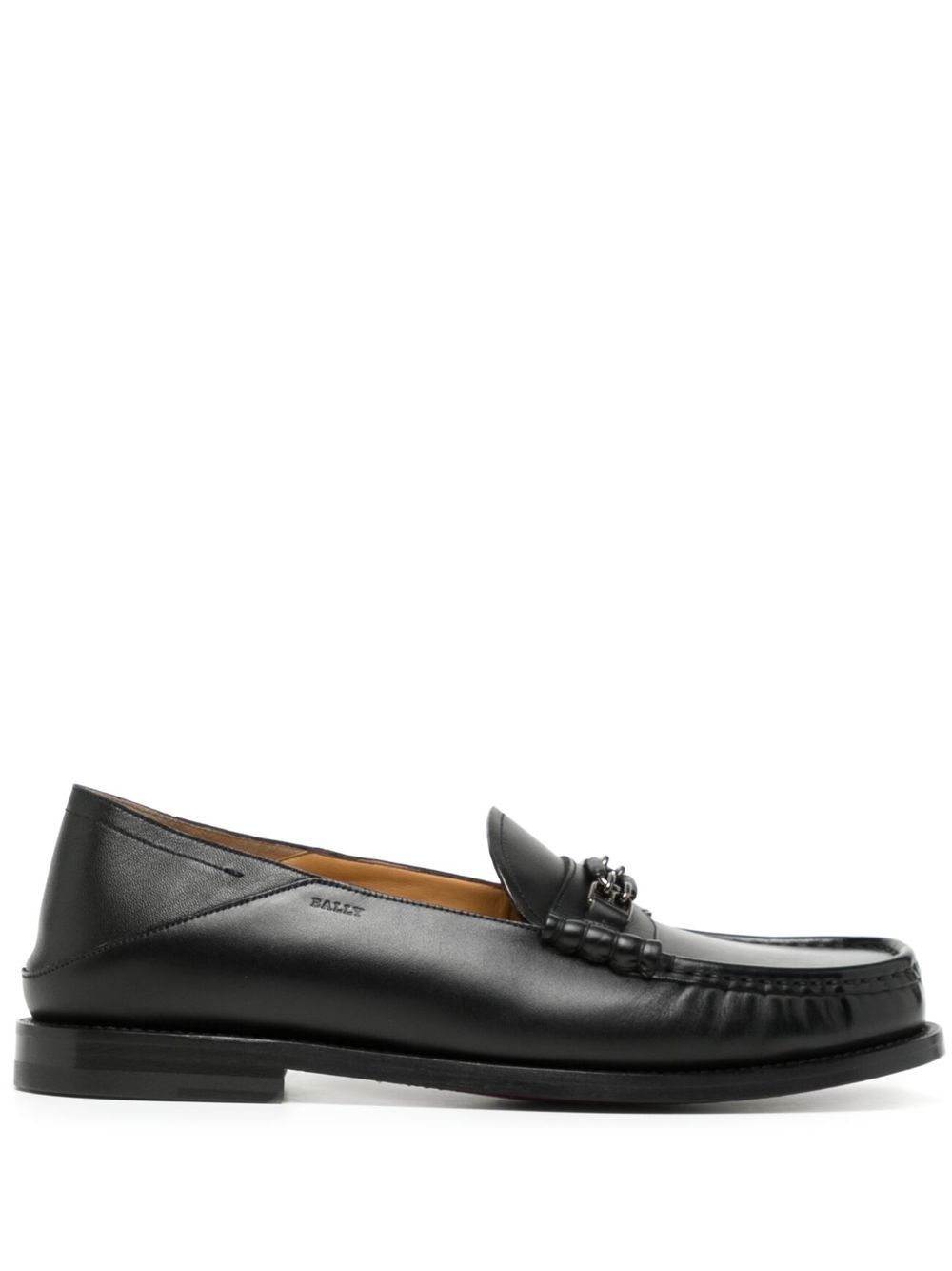 

Bally mocasines con placa doble B - Negro