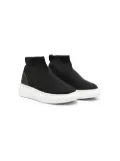 Douuod Kids woven slip-on sneaker boots - Black