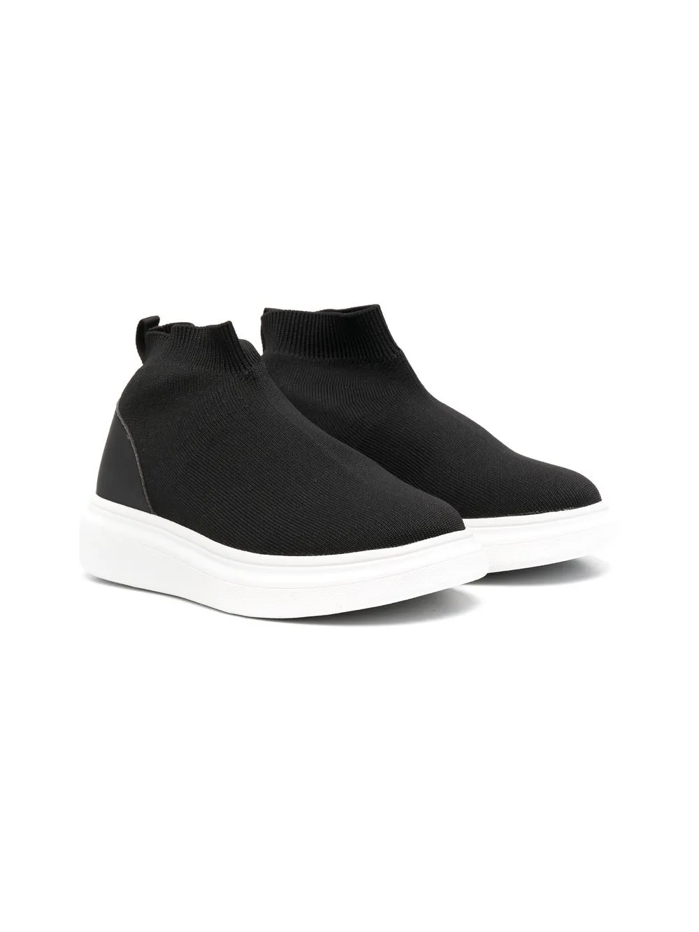 

Douuod Kids botas tejidas estilo tenis - Negro