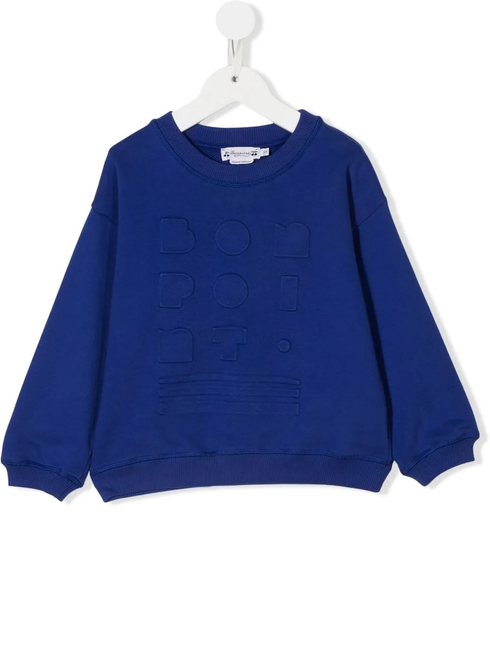 

Bonpoint sudadera con logo bordado - Azul