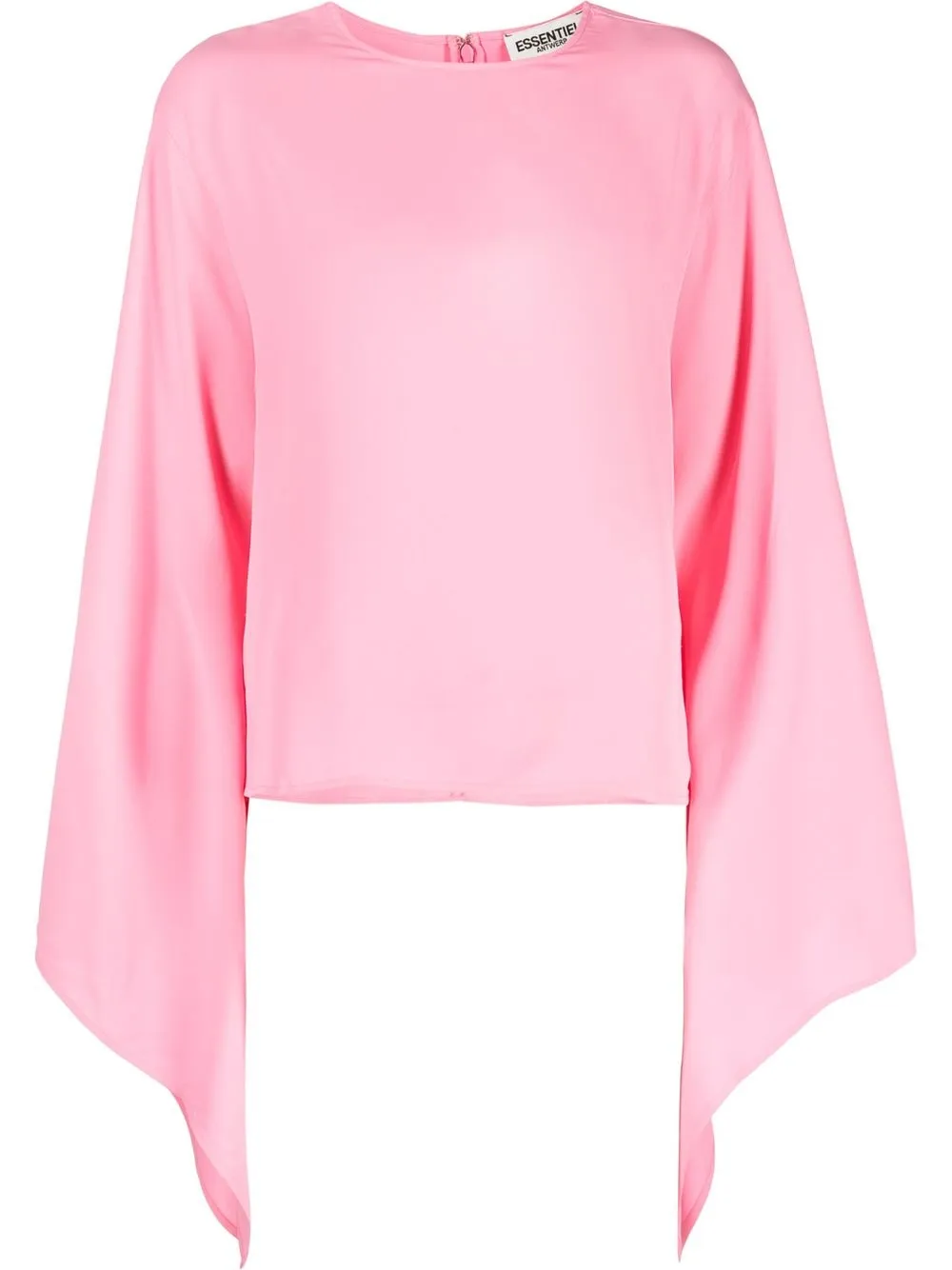 

Essentiel Antwerp blusa con mangas drapeadas - Rosado