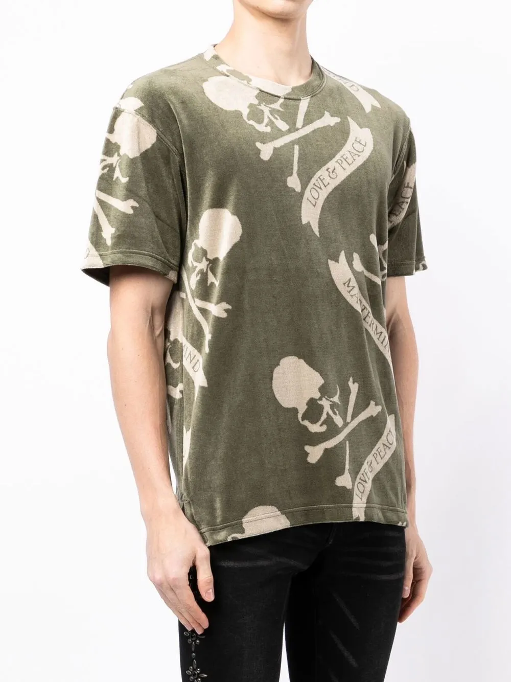 mastermind world logo印花毛巾布t恤 图 3