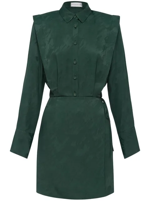 Theresa abstract-print shirt dress