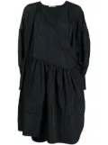 Cecilie Bahnsen Amalie pleated wrap dress - Black