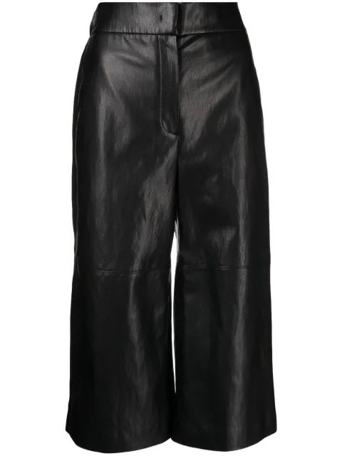 Goen.J pantalones capri con tiro alto
