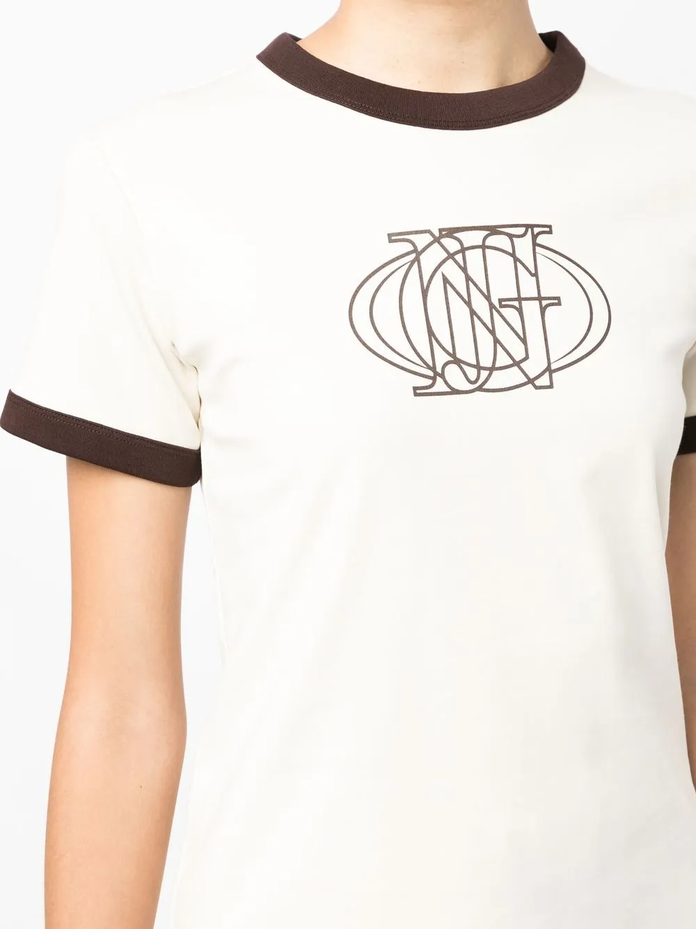 Goen.J Contrast Detail Short Sleeve T-shirt - Farfetch goen-j-contrast-detail-short-sleeve-t-shirt-farfetch