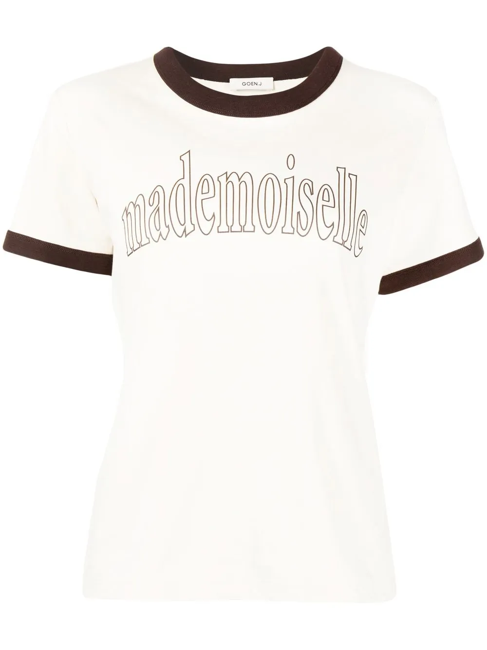 

Goen.J contrast trim T-shirt - White