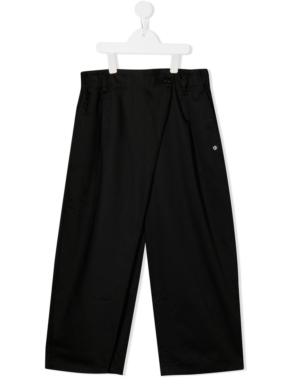 Fith Teen Straight-leg Draped Trousers In Black