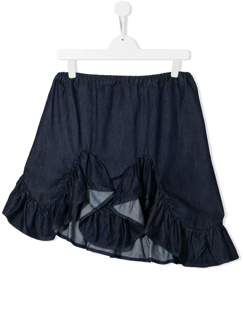 

Marques'Almeida KIDS high-low hem ruffled skirt - Blue