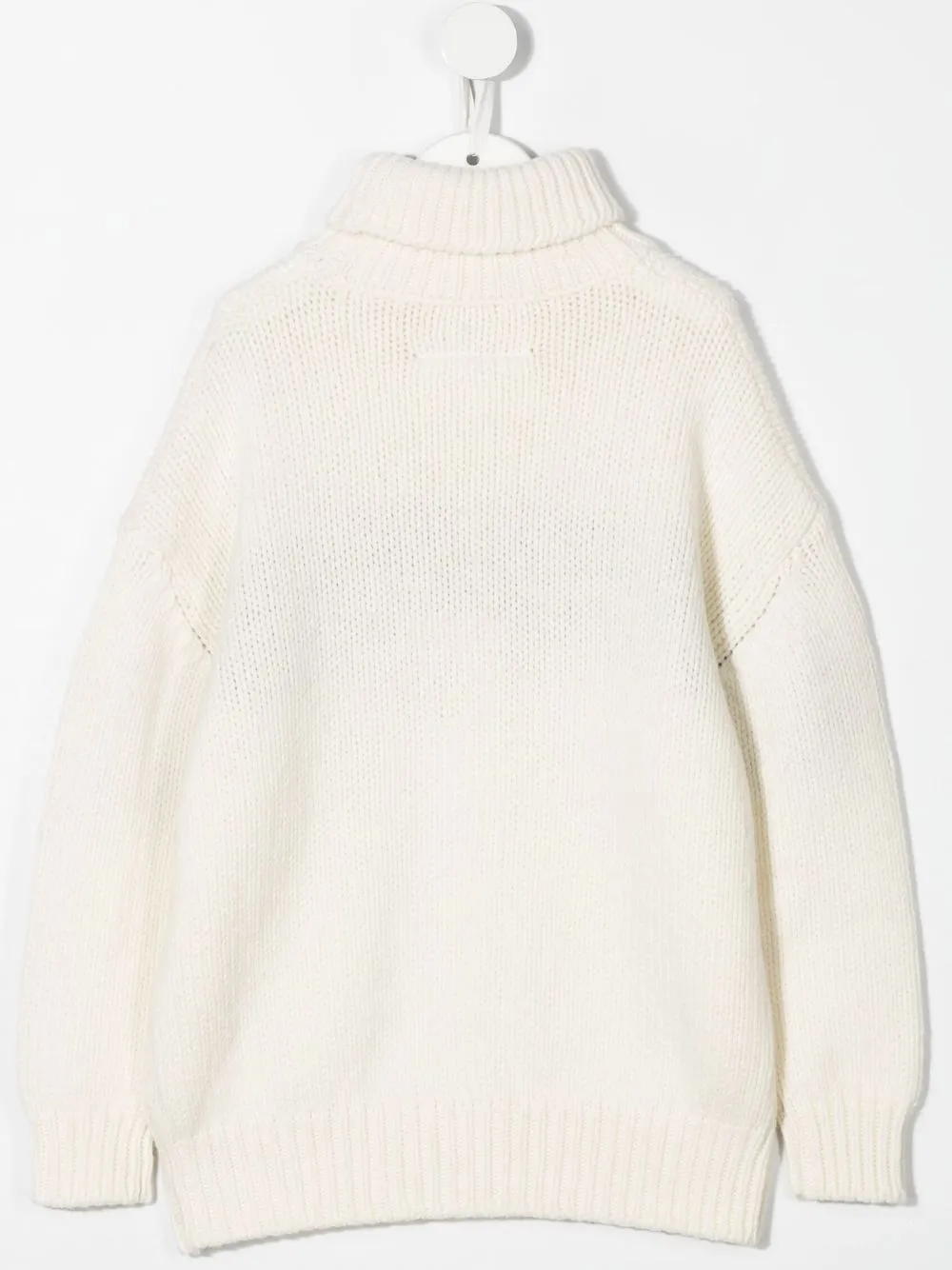 MM6 Maison Margiela Kids Intarsia coltrui - Beige