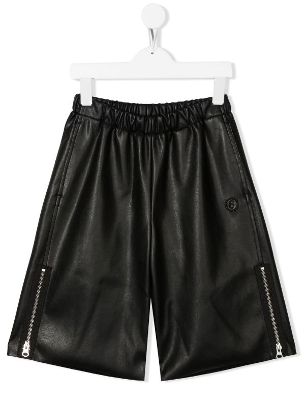 パンツMM6 Maison Margiela fake leather shorts - パンツ パンツ