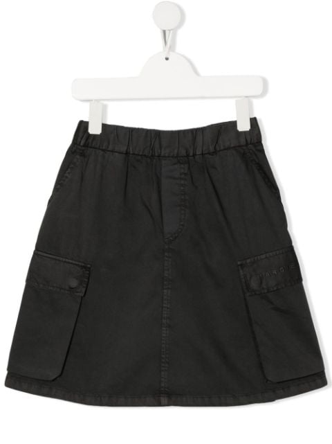 MM6 Maison Margiela Kids logo-embroidered cargo-pocket skirt 