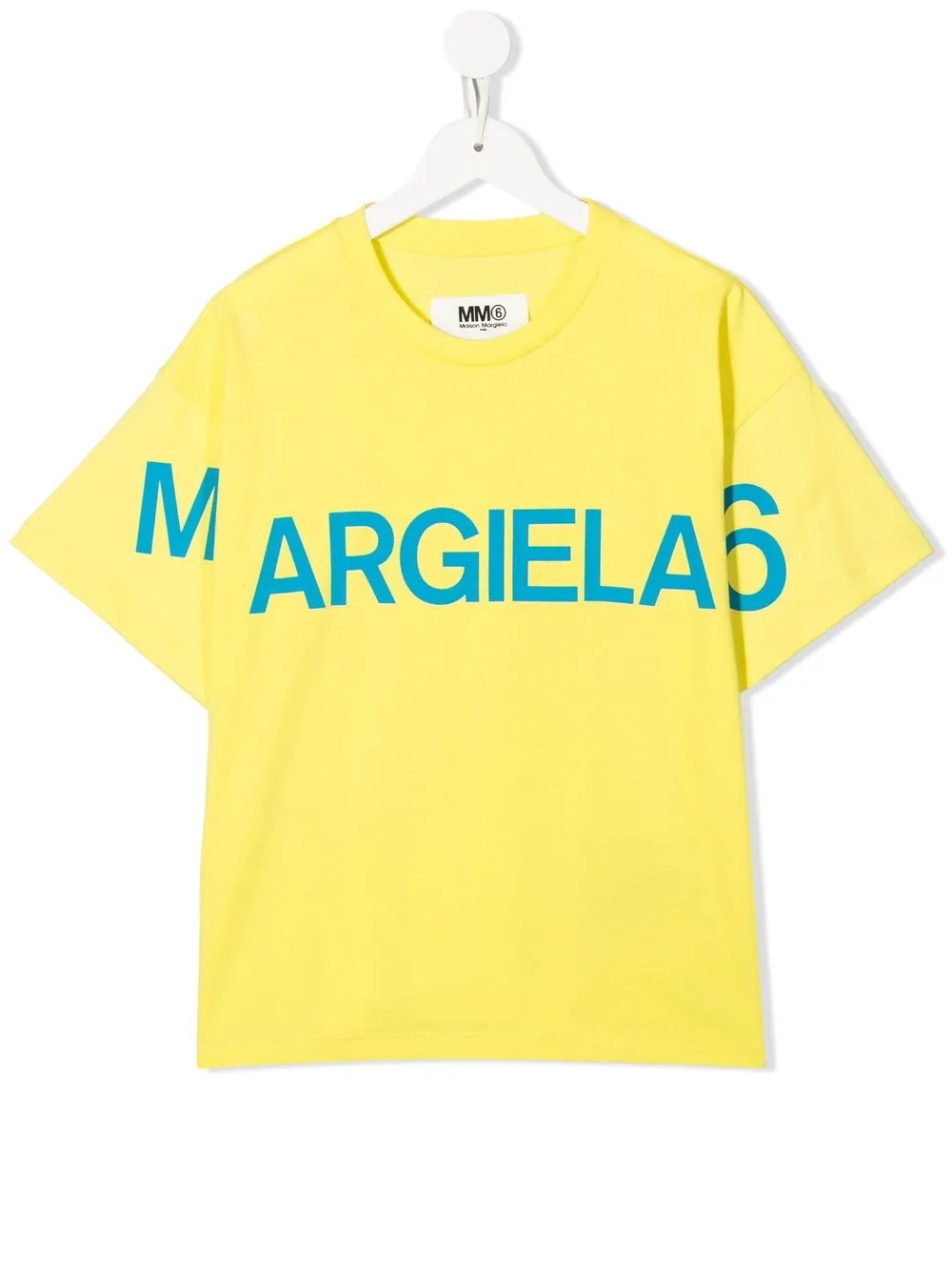 

MM6 Maison Margiela Kids logo-print short-sleeve T-shirt - Yellow