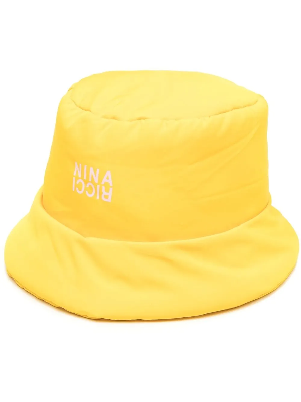 

Nina Ricci logo-print detail bucket hat - Yellow