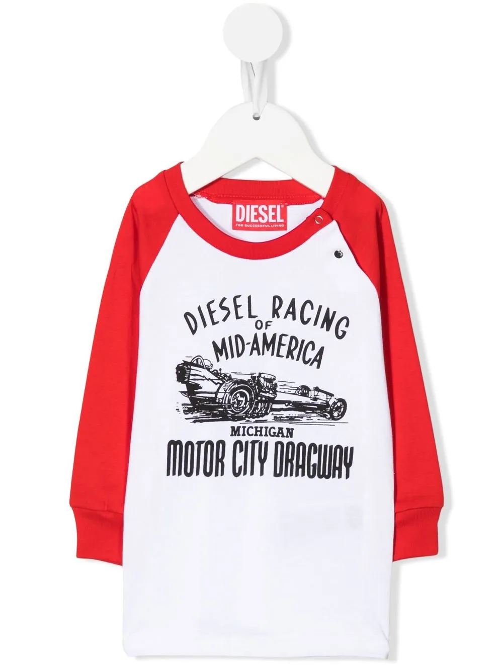 

Diesel Kids playera con diseño color block - Blanco