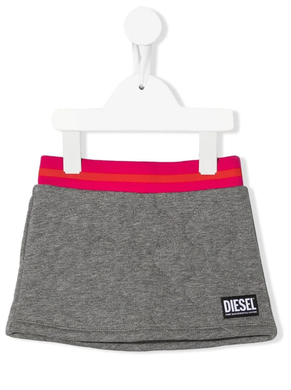 

Diesel Kids falda con parche del logo - Gris