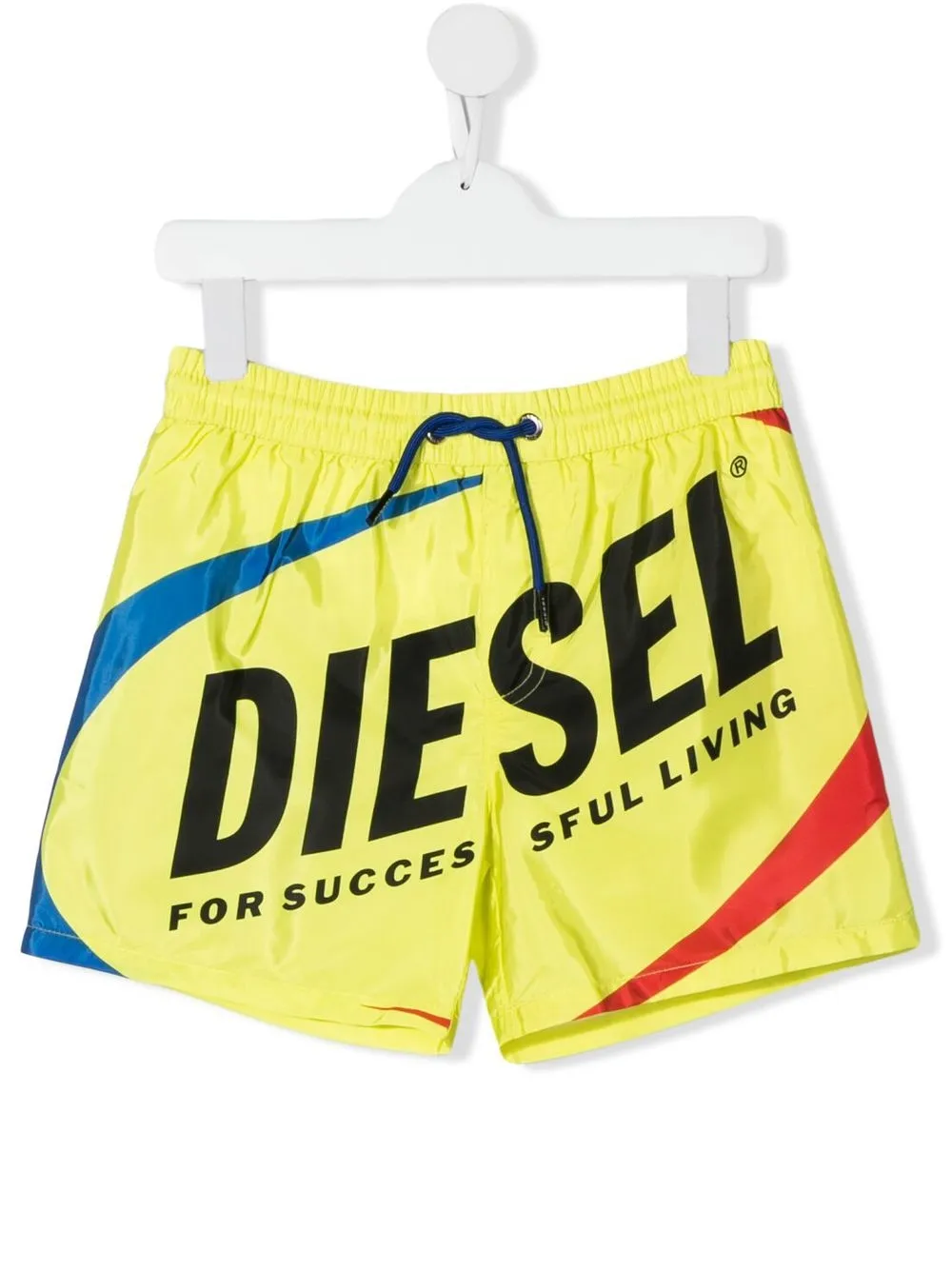 

Diesel Kids shorts de playa con logo estampado - Amarillo