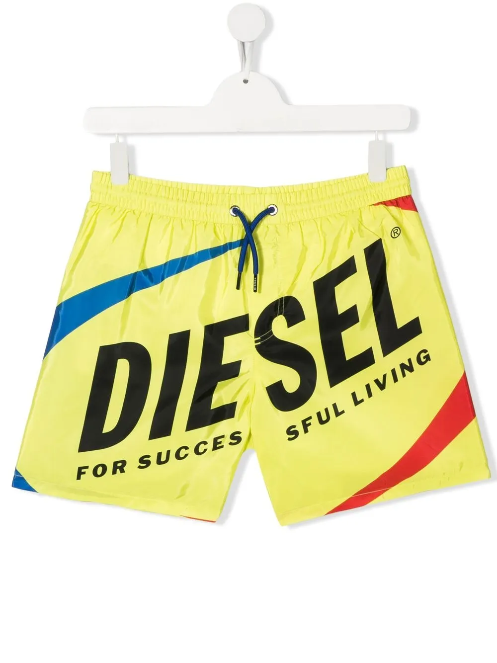 

Diesel Kids shorts de playa con logo estampado - Amarillo