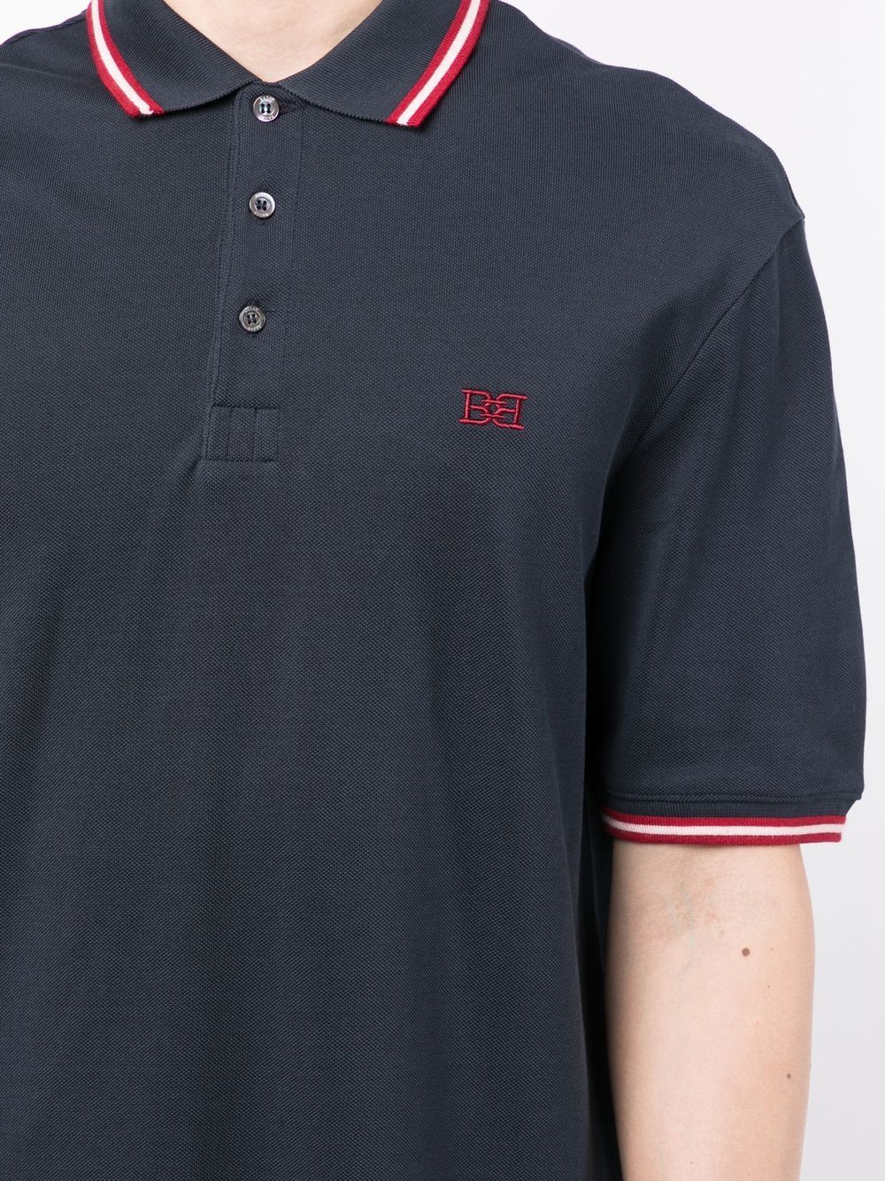 Bally Men's Embroidered Logo Polo Shirt