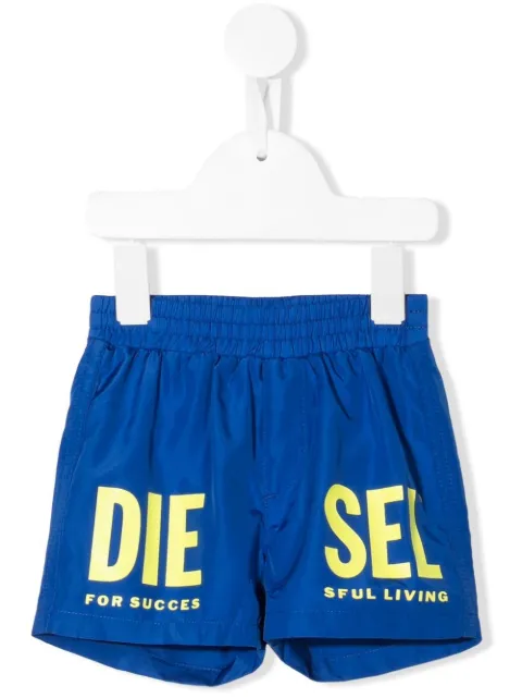 Diesel Kids شورت سباحة 'ميغايب' بطبعة شعار الماركة