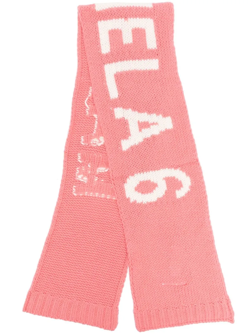 

MM6 Maison Margiela Kids mascada con logo estampado - Rosado