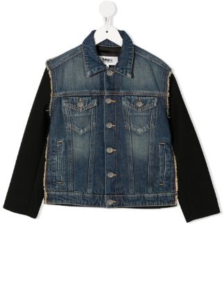 Denim jacket hot sale with black sleeves